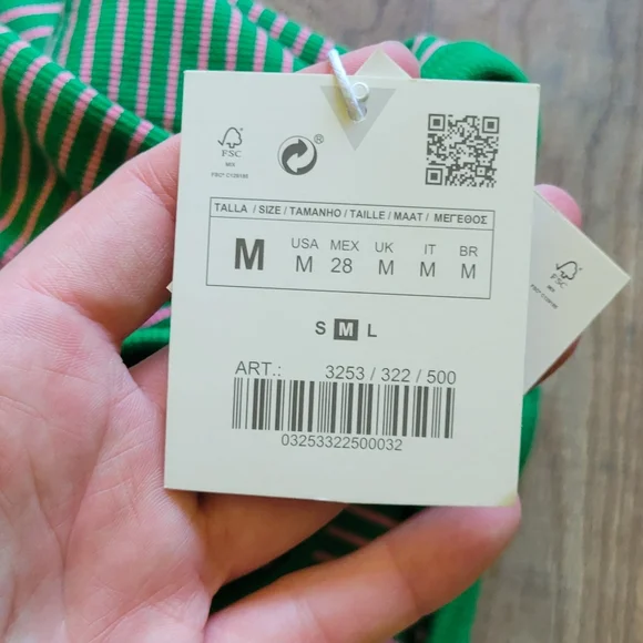 Zara Striped Bodysuit - Picture 7 of 7